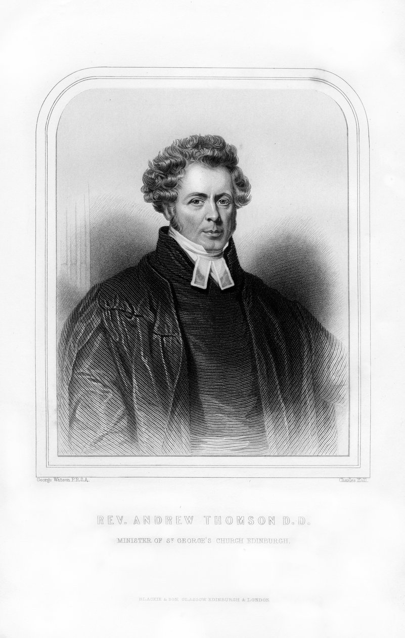 Rahip Andrew Thomson, İskoç din adamı, 1870. by Charles Holl
