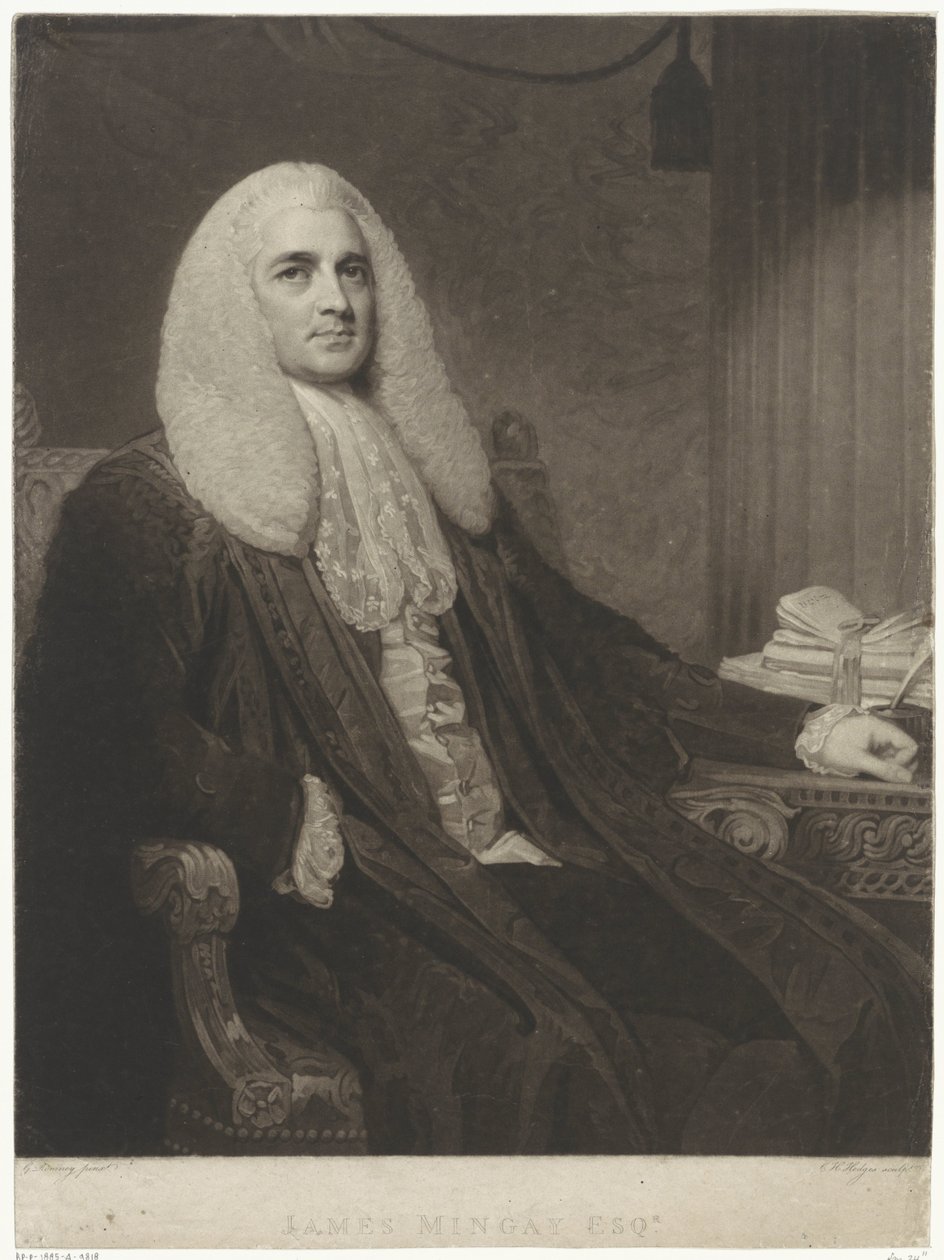 Portre Bir James Meinge by Charles Howard Hodges