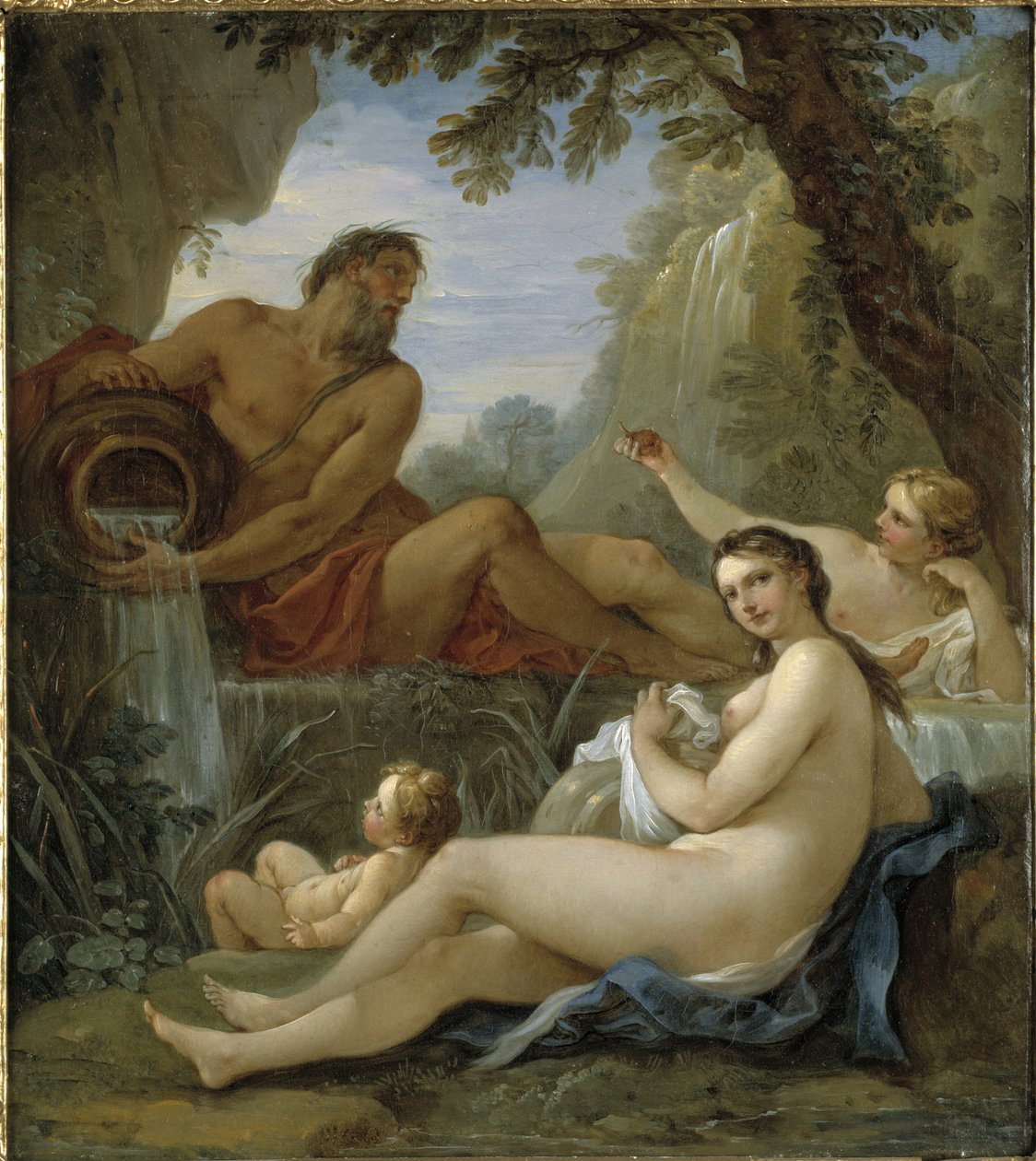 Nehir Tanrısı ve Bahar Perisi by Charles Joseph Natoire