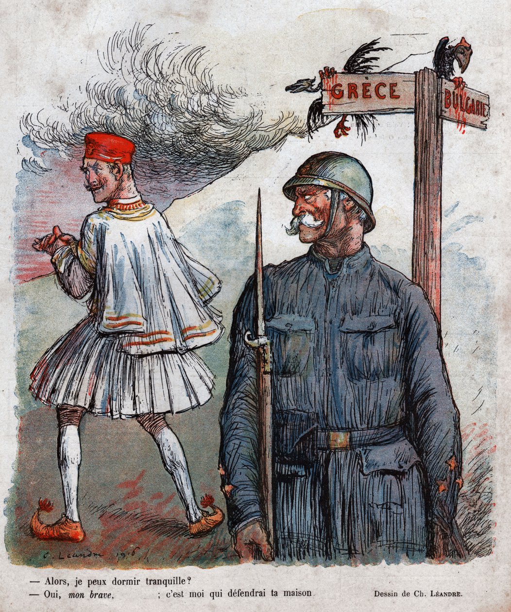 Yunanistan: Birinci Dünya Savaşı by Charles Leandre