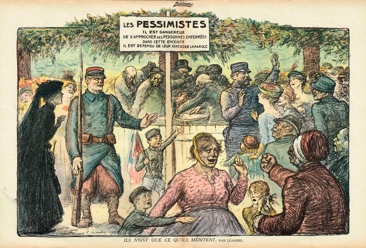 La Baionnette, Renklerde Hiciv by Charles Leandre