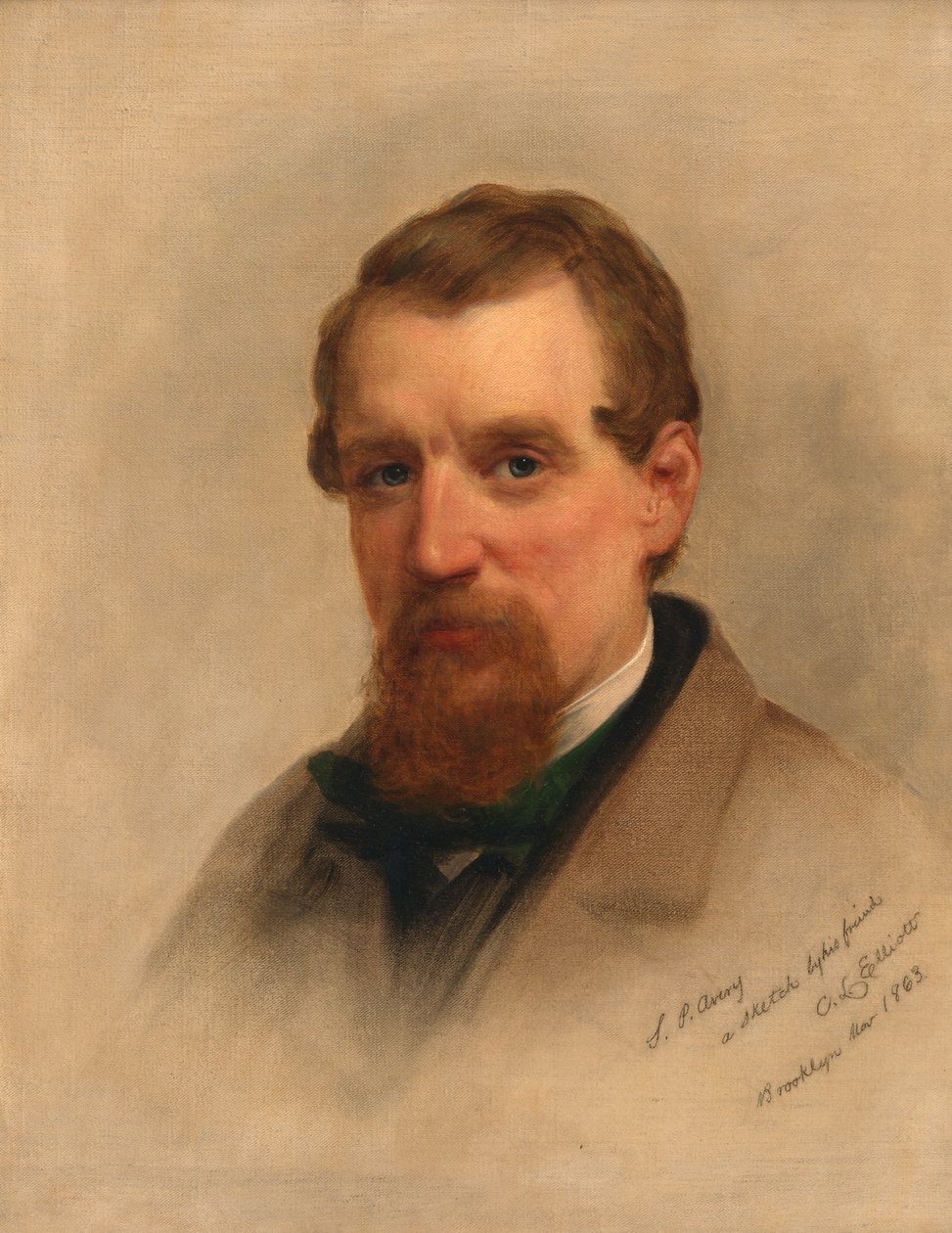 Samuel Putnam Avery, 1863. by Charles Loring Elliott