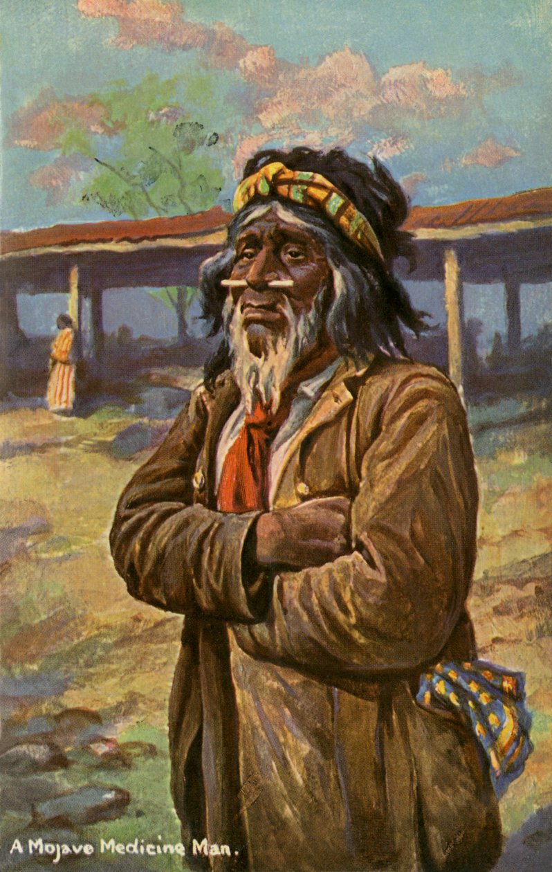 Mohave tıp adamı by Charles Marion Russell