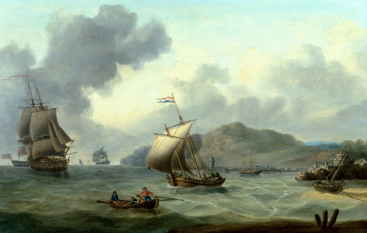 Tenerife Adası açıklarında nakliye (petrol) by Charles Martin Powell
