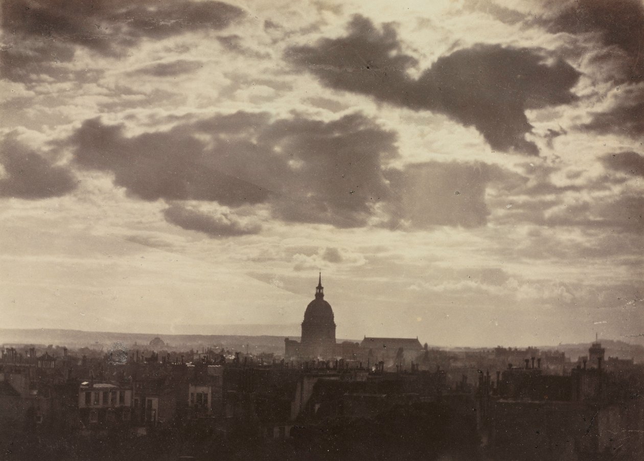 Les Invalides ile İsimsiz Bulut Çalışması, 1860. by Charles Marville