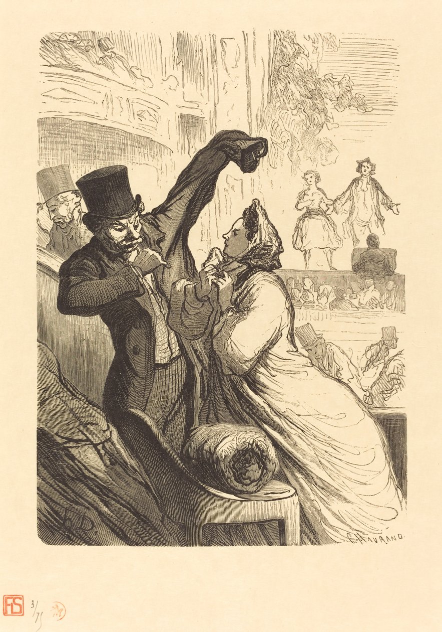 Le beyit finali by Charles Maurand after Honoré Daumier
