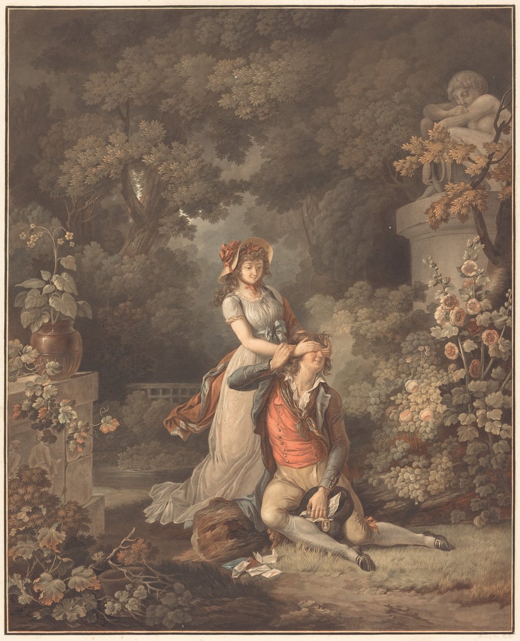 Sürpriz Aşık by Charles Melchior Descourtis after Jean Frederic Schall