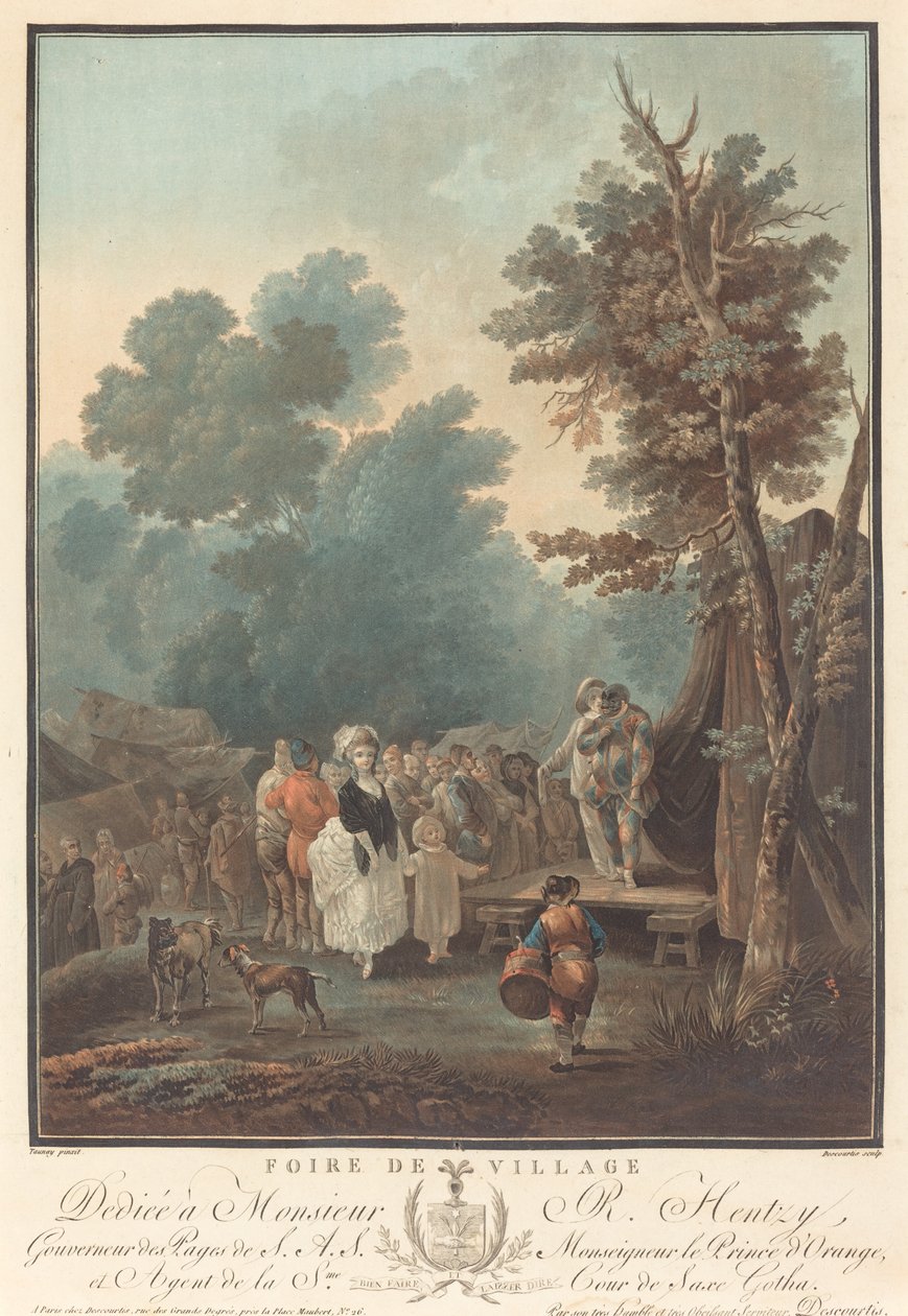 Köy Fuarı by Charles Melchior Descourtis after Nicolas Antoine Taunay