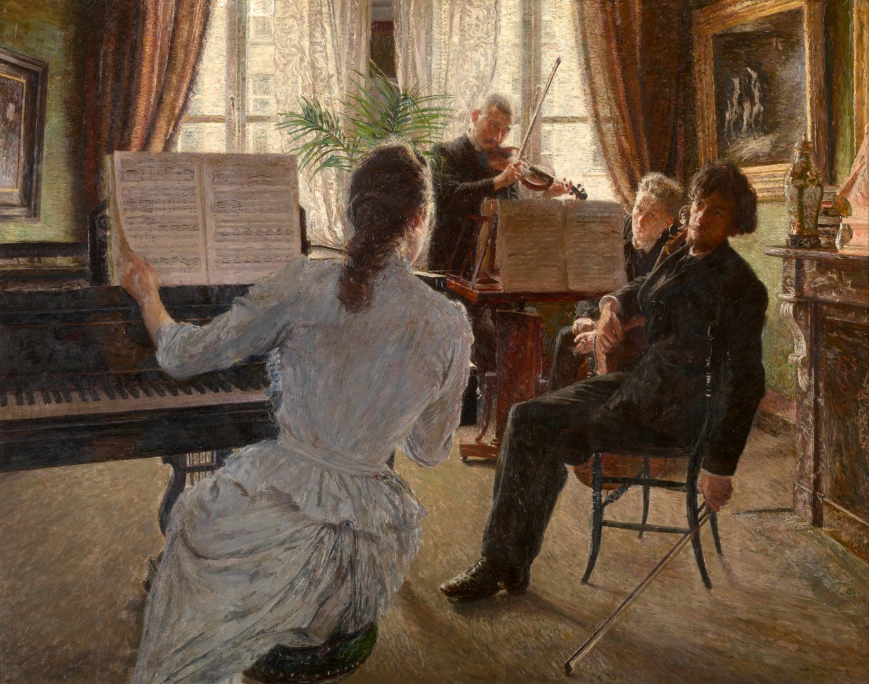 Dörtlü (panel üzerine yağ) by Charles Mertens