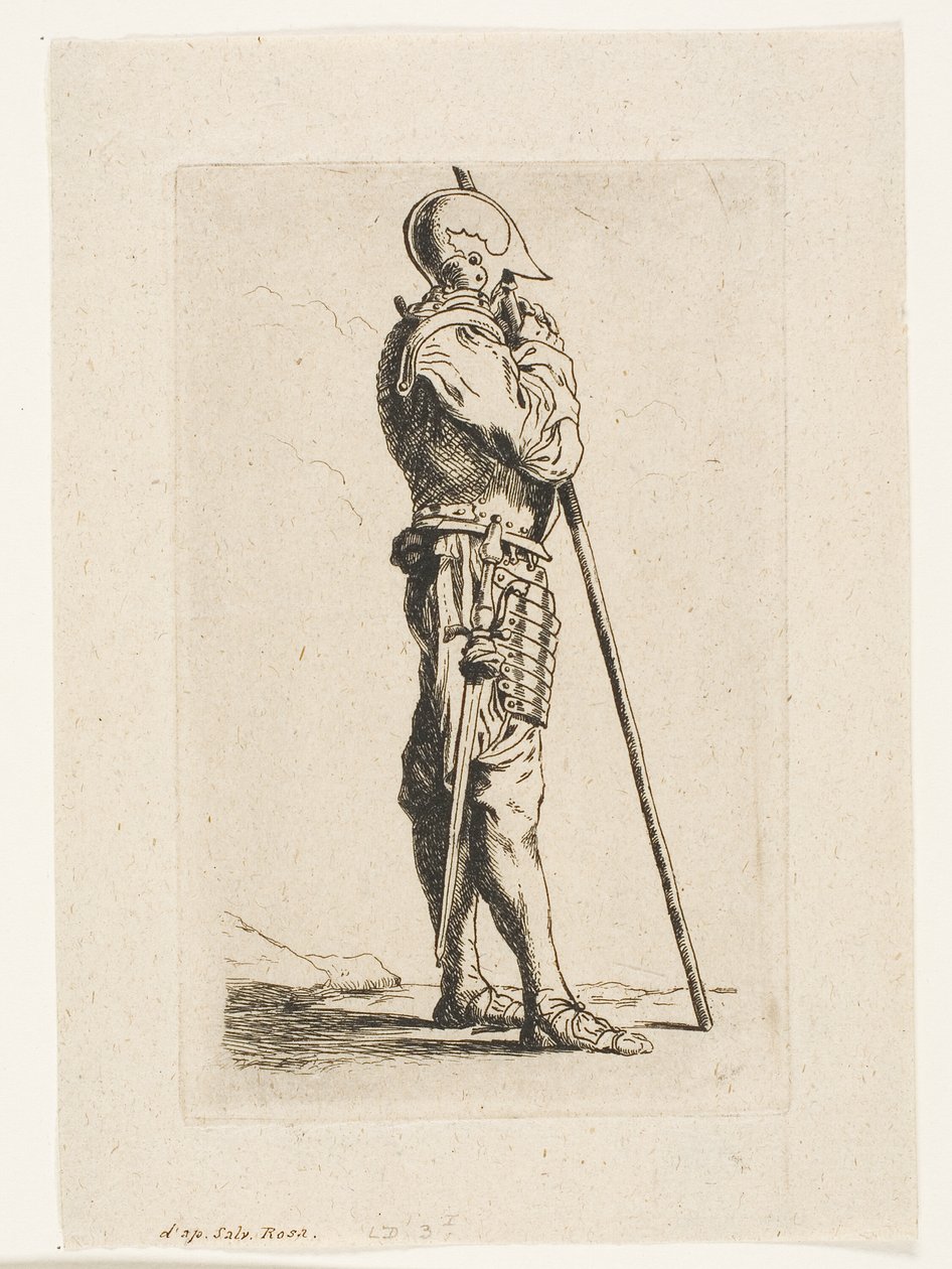 Bir Asker Ayakta, Profilde by Charles Meryon