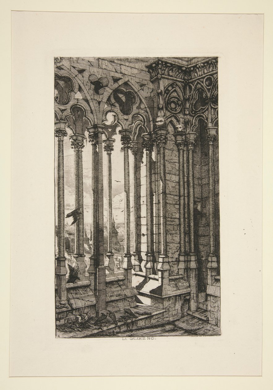 Notre-Dame Galerisi (Notre-Dame Galerisi) by Charles Meryon