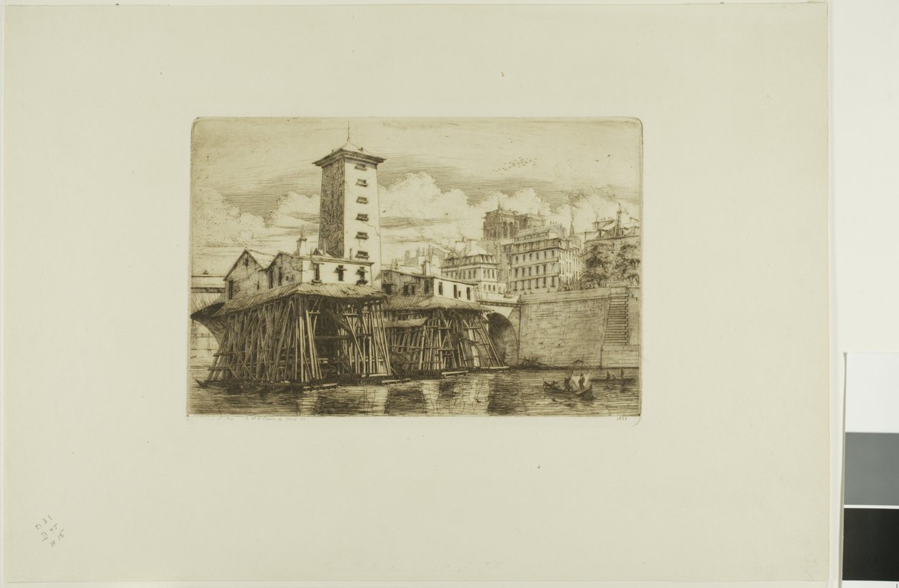Notre Dame Pompası, Paris by Charles Meryon
