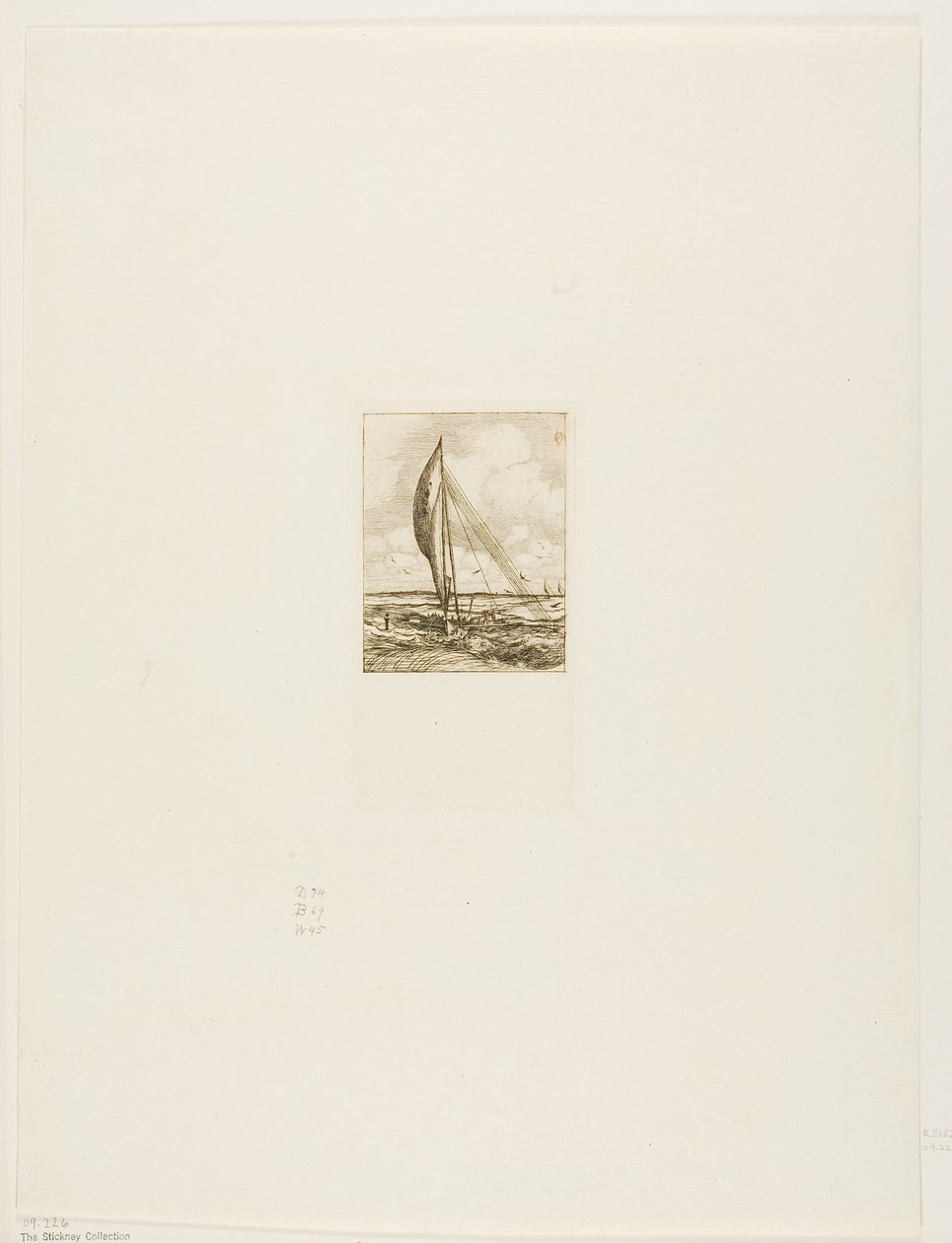 Swift-Sailing Proa, Mulgrave Takımadaları, Okyanusya by Charles Meryon