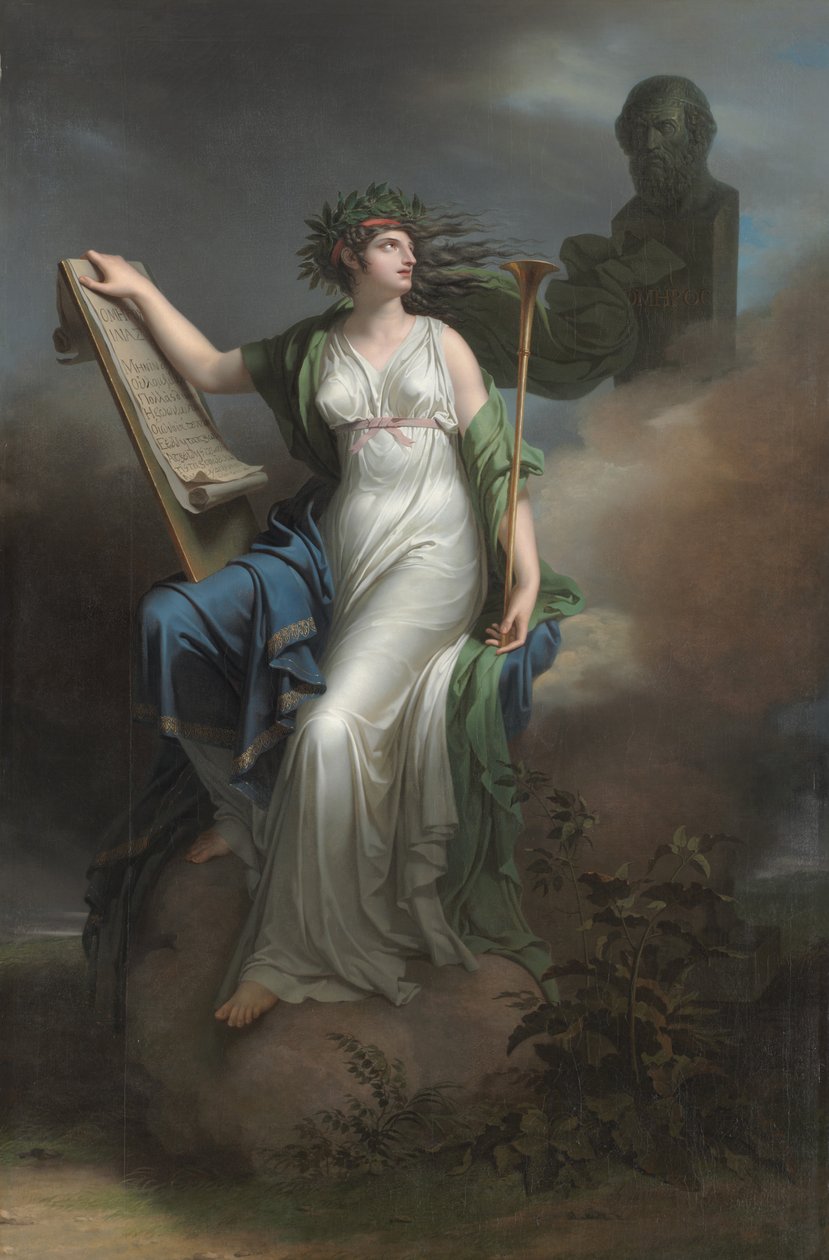 Calliope, Epik Şiirin İlham Perisi by Charles Meynier