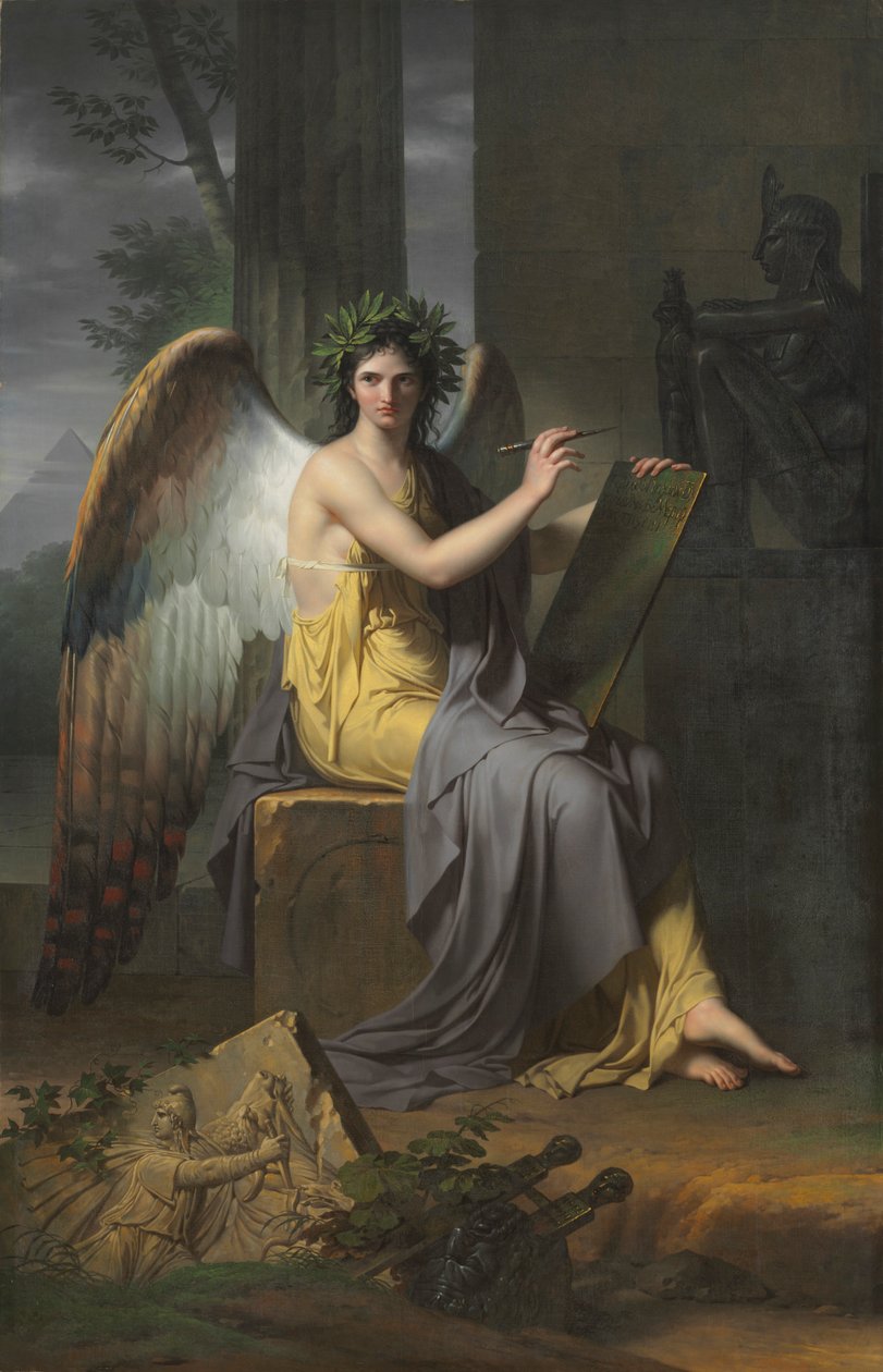 Clio, Tarihin İlham Perisi, 1800. by Charles Meynier