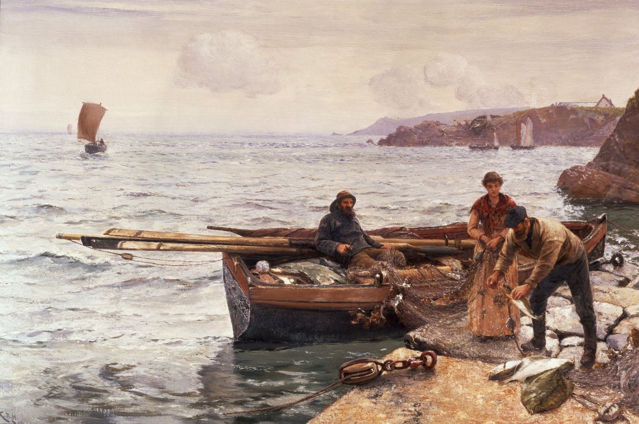 Yengeç Yemi by Charles Napier Hemy
