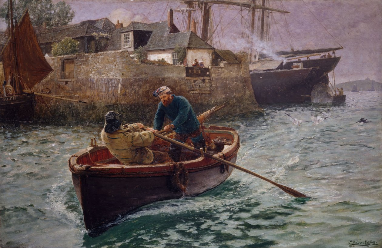 Homeward, 1885. by Charles Napier Hemy