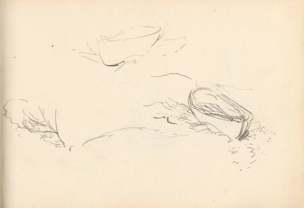 Eskiz defteri (kağıt üzerine yağlı boya kalem) by Charles Napier Hemy