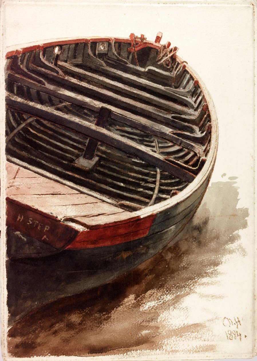 Bir Bot Çalışması by Charles Napier Hemy