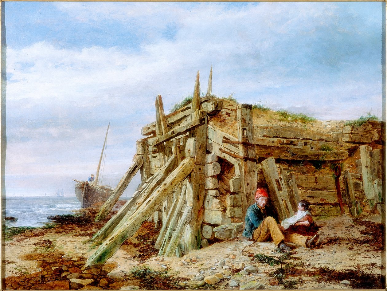 Dalgakıran Altında, c.1863 by Charles Napier Hemy