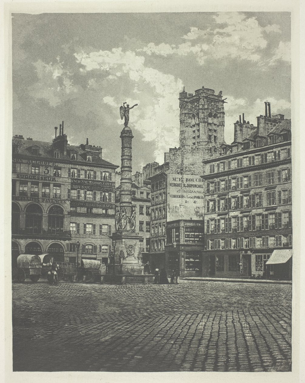 Paris, Place de Châtelet by Charles Nègre
