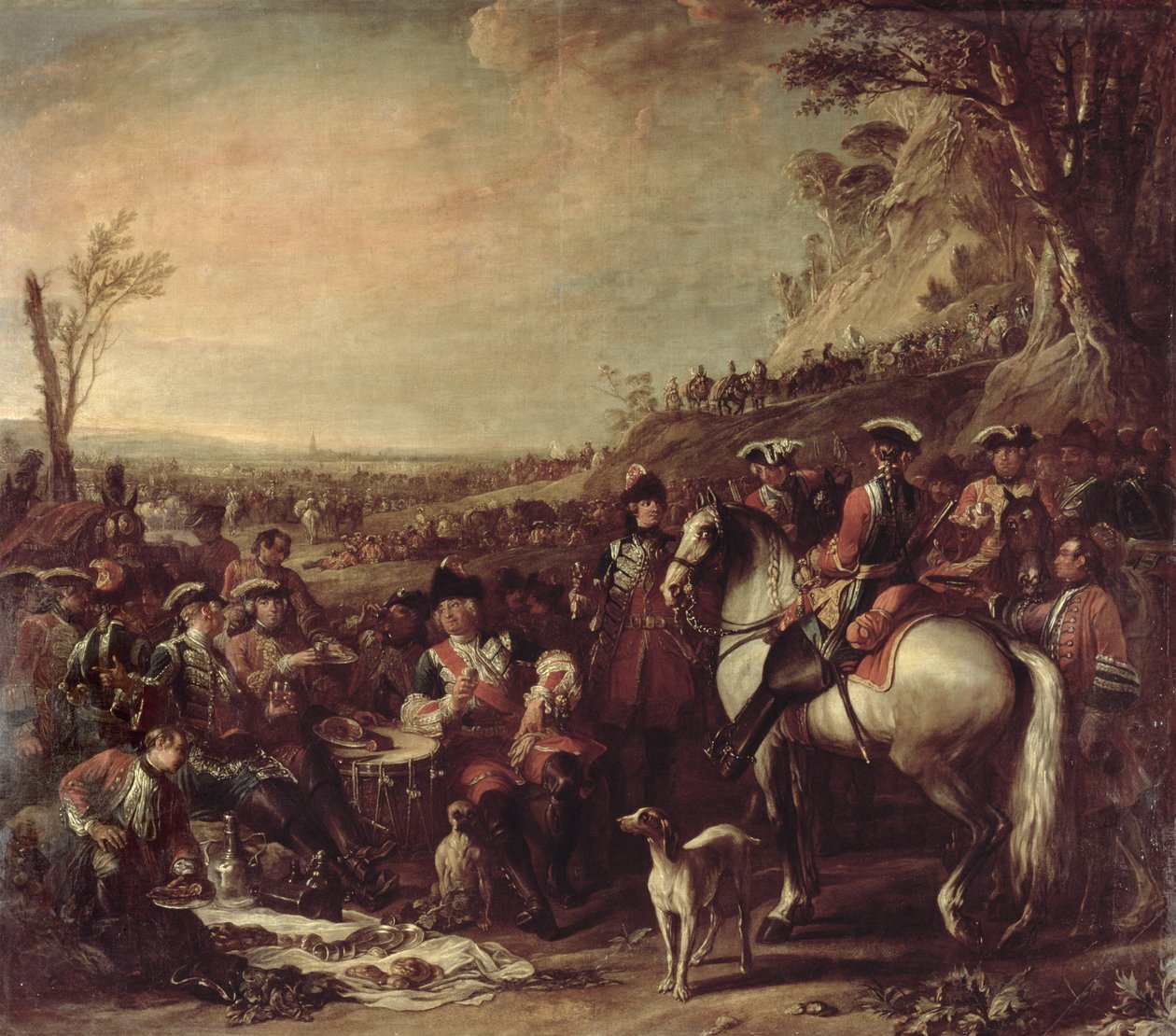 Kralın Evindeki Atlı Ejderhalar, 1737 by Charles Parrocel