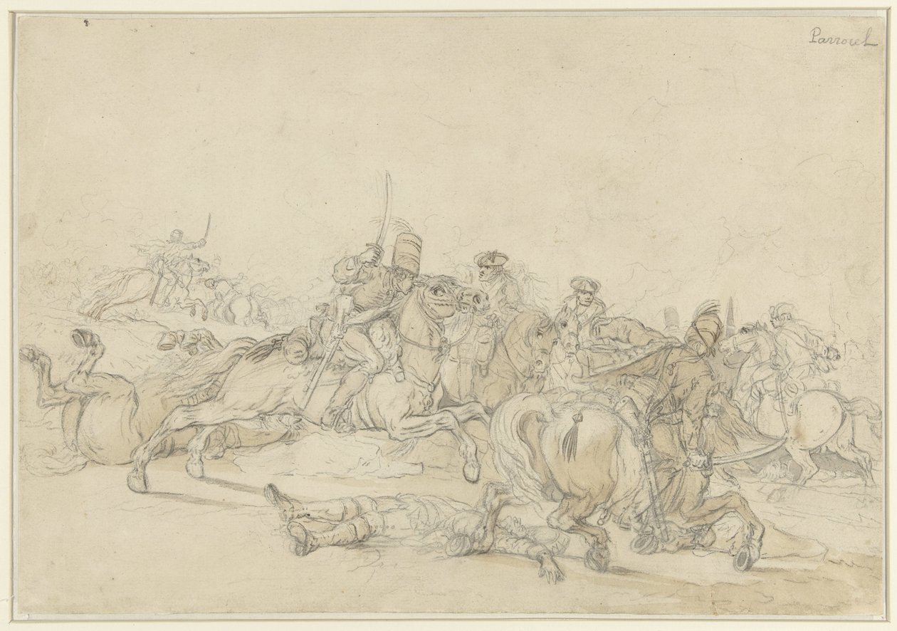 binicilik dövüşü by Charles Parrocel