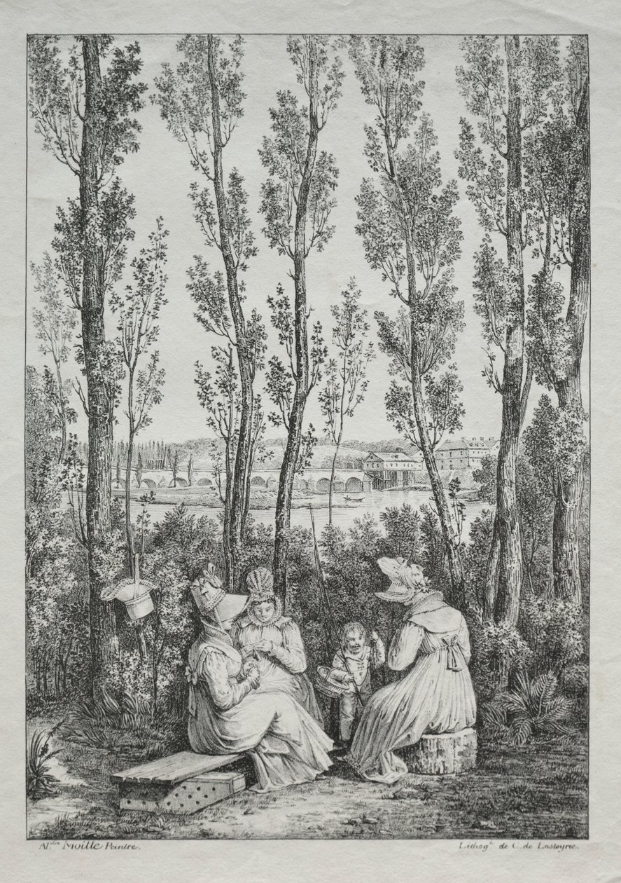 Piknik. by Charles Philibert Lasteyrie du Saillant