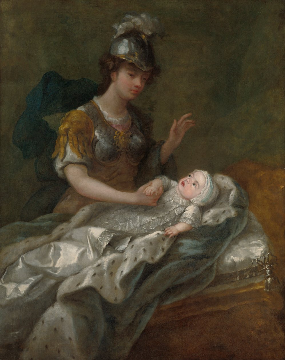 Britannia ile Bebekken Prenses Augusta by Charles Philips
