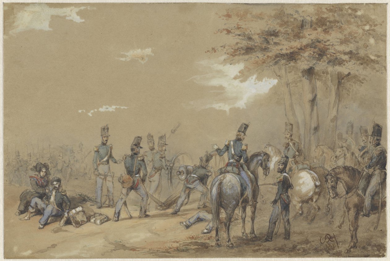 savaşta piyade by Charles Rochussen