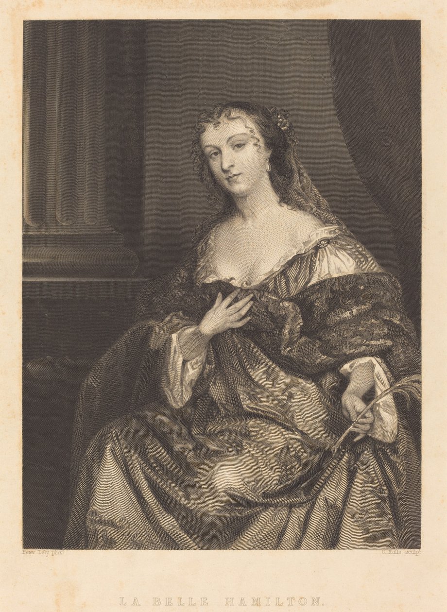 Güzel Hamilton by Charles Rolls after Sir Peter Lely