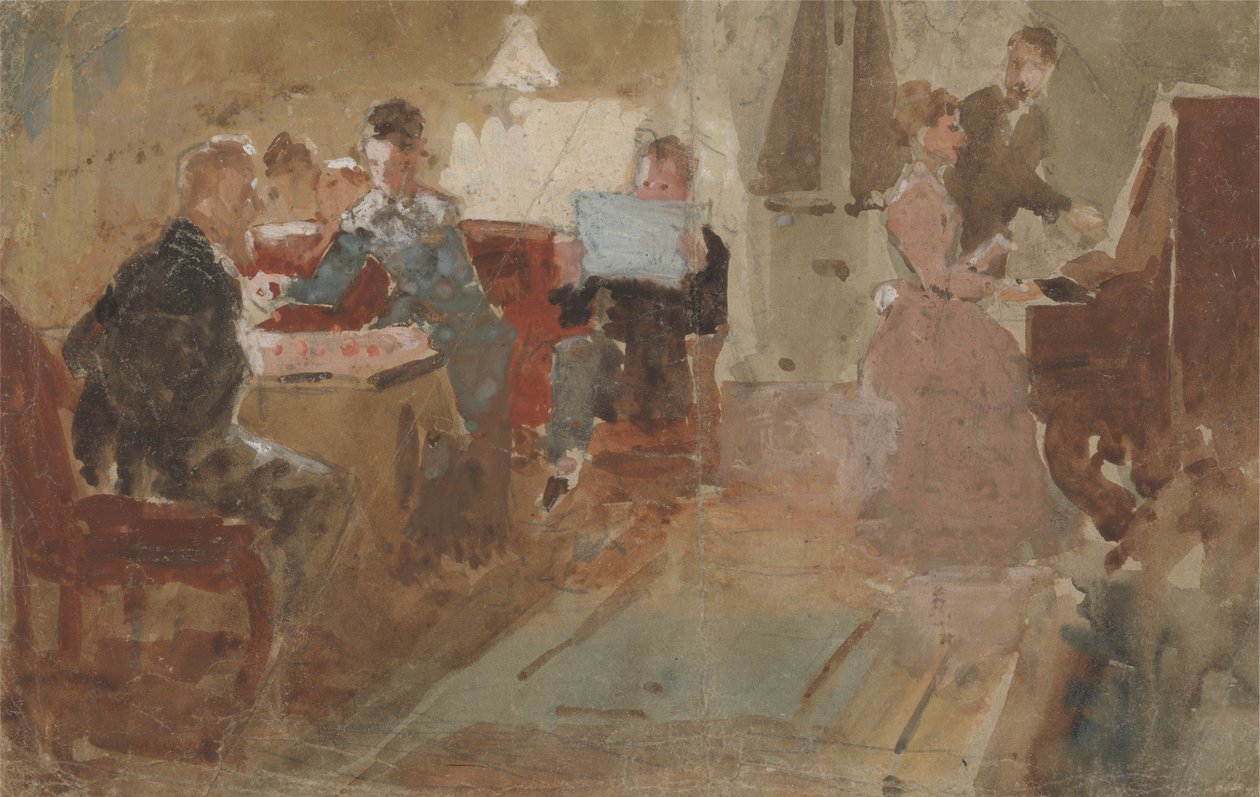 Akşam Eğlenceleri by Charles Samuel Keene