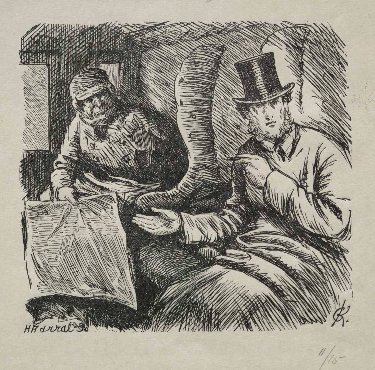 Sigara İçmek Kesinlikle Yasak, 1868. by Charles Samuel Keene