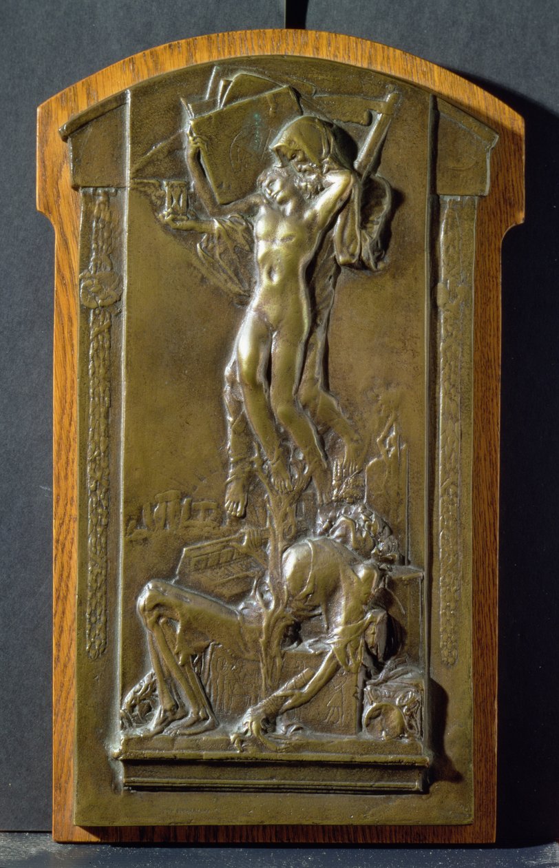 Ölüm ve Bakire, c.1911-12 (bronz) by Charles Sergeant Jagger
