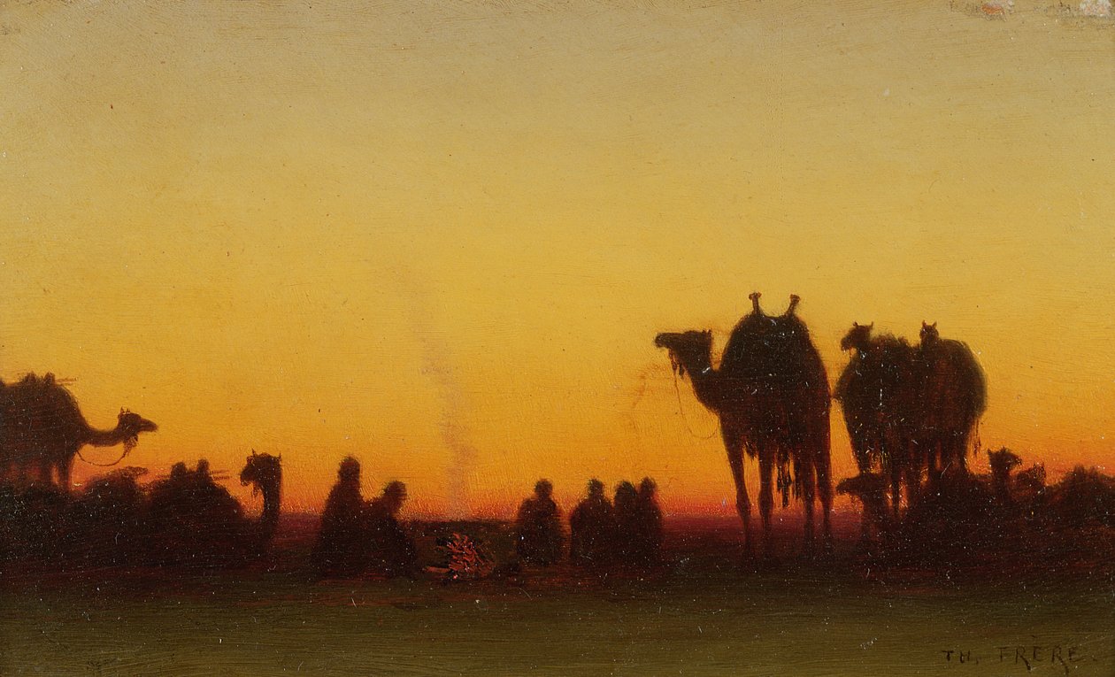 Kamp Ateşinin Yanında by Charles Theodore Frere