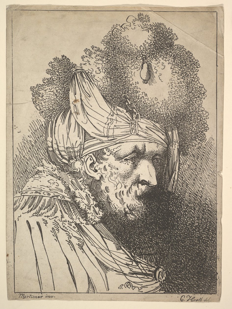 Oryantal Kafa, ca. 1803. by Charles Theodosius Heath
