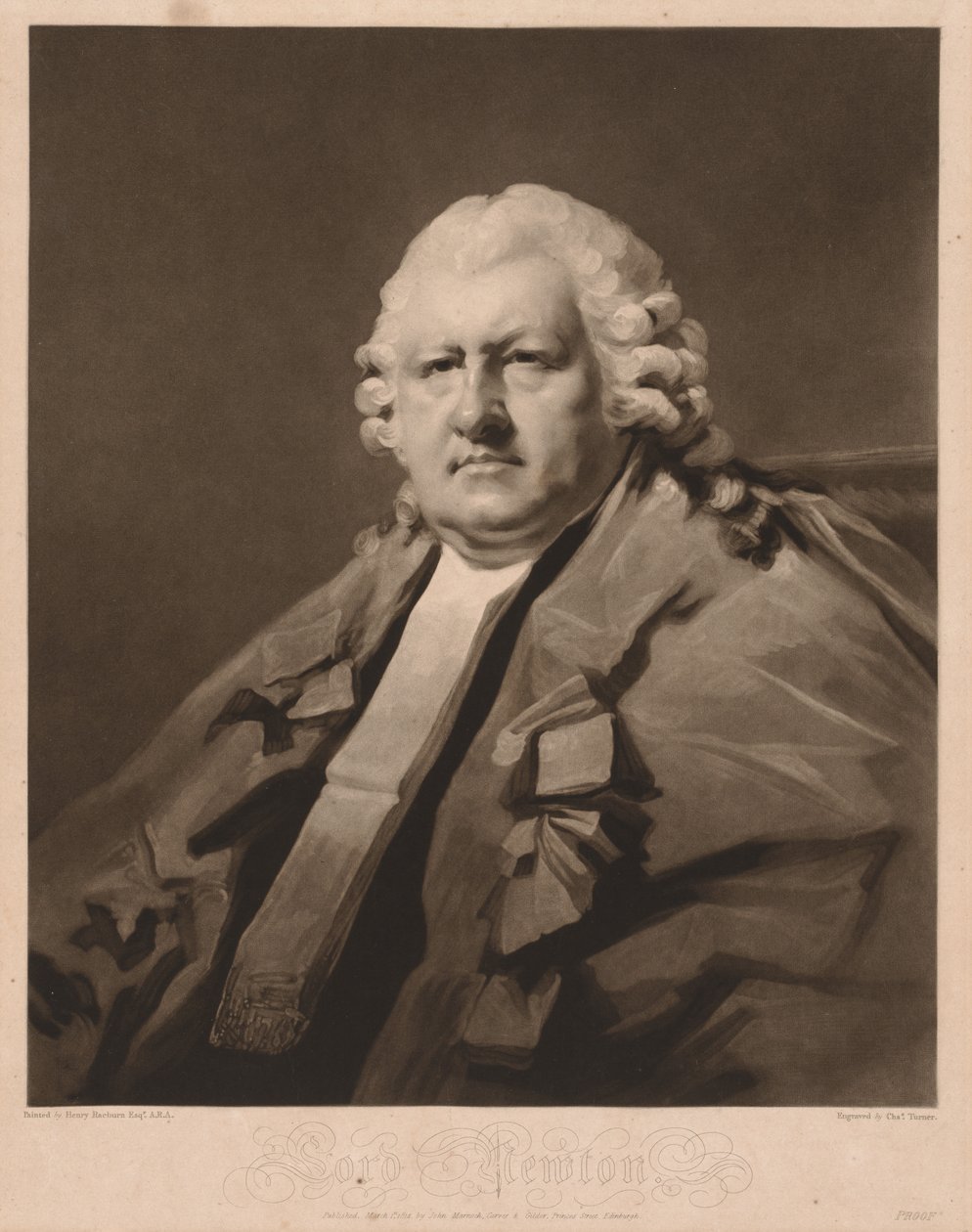 Lord Newton, 1814. by Charles Turner