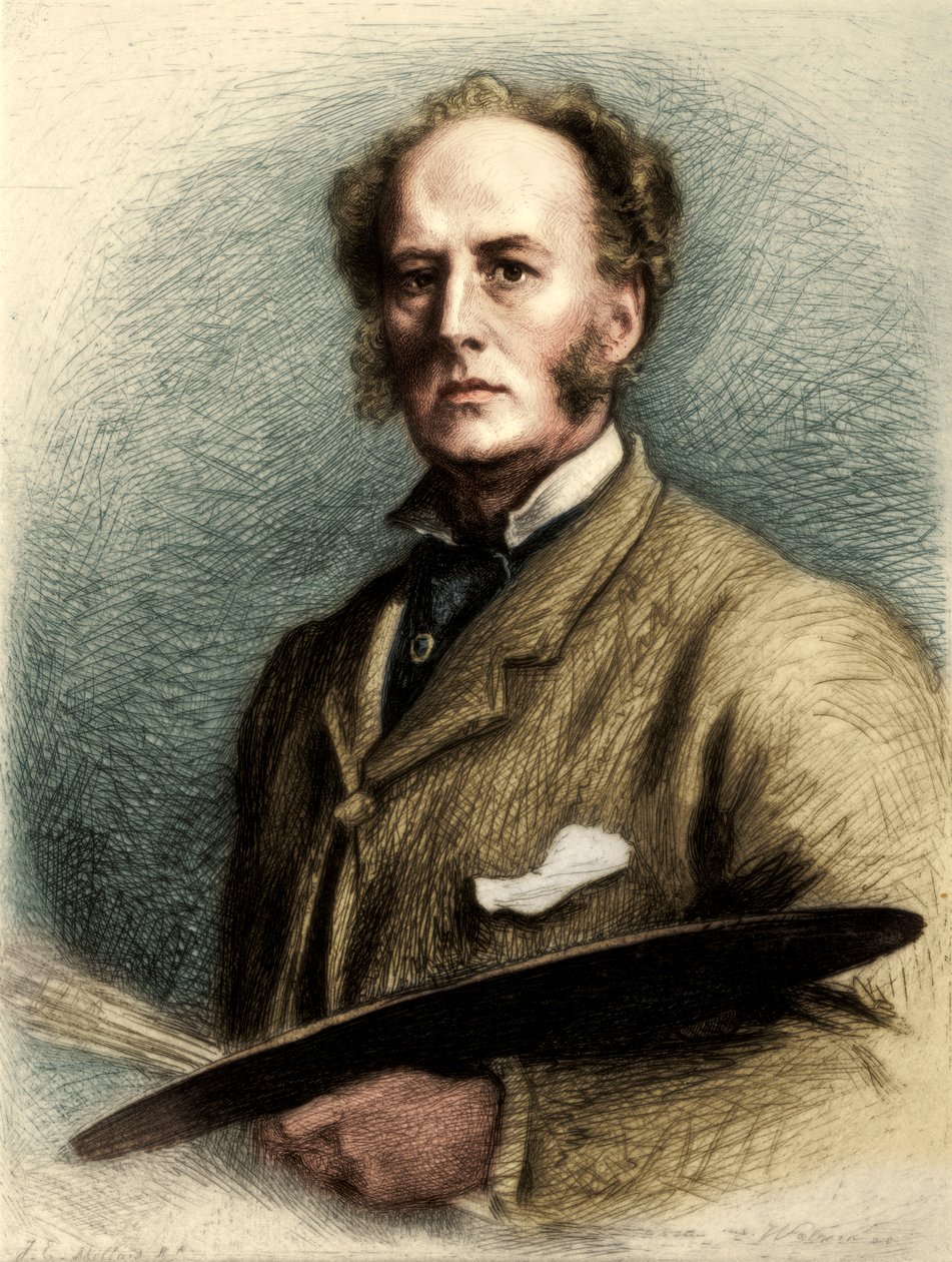 John Everett Millais, İngiliz sanatçı, c1880-1882 by Charles Waltner