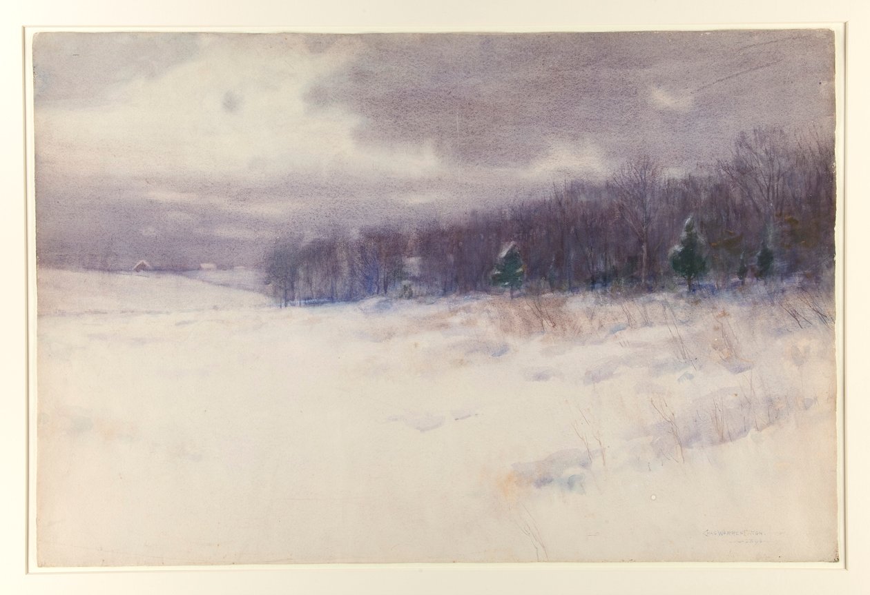 İsimsiz [Kış manzarası - New Jersey] by Charles Warren Eaton