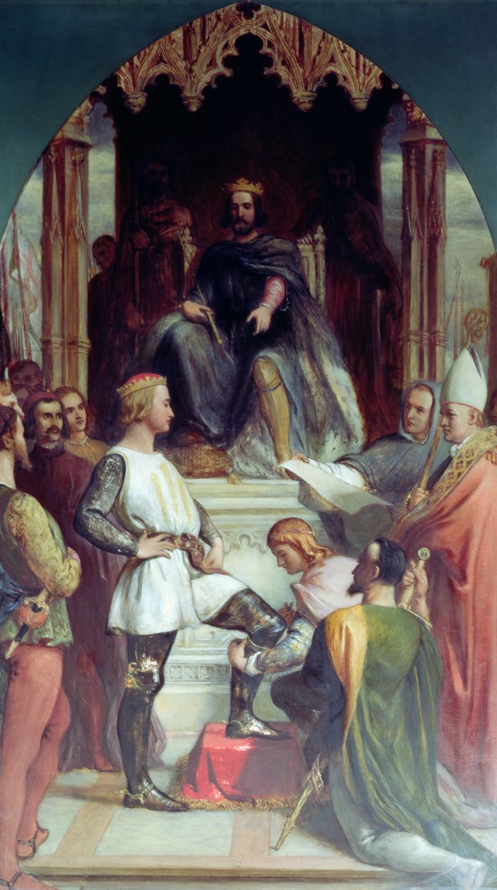 Kara Prens Edward (1330-76) by Charles West Cope
