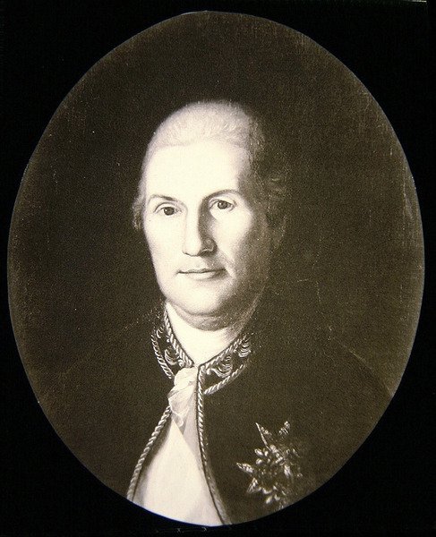 Kont de Rochambeau (lito) by Charles Willson (after) Peale
