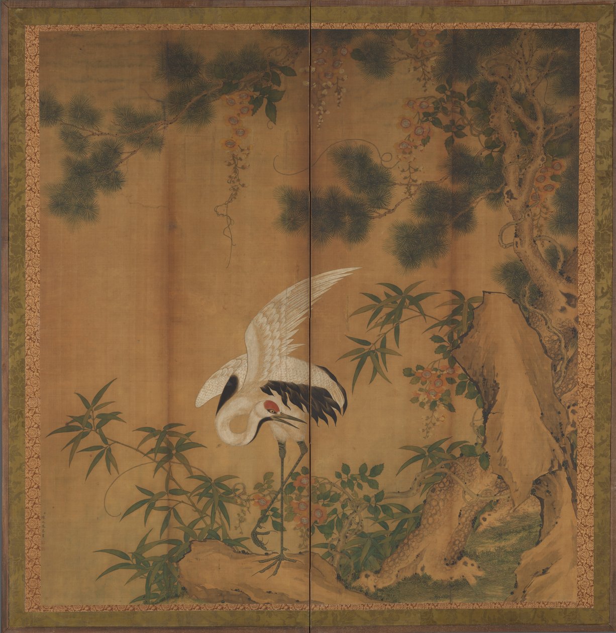 Turna ve Çam, 19. yüzyıl sonu. by Chen Zhaofeng