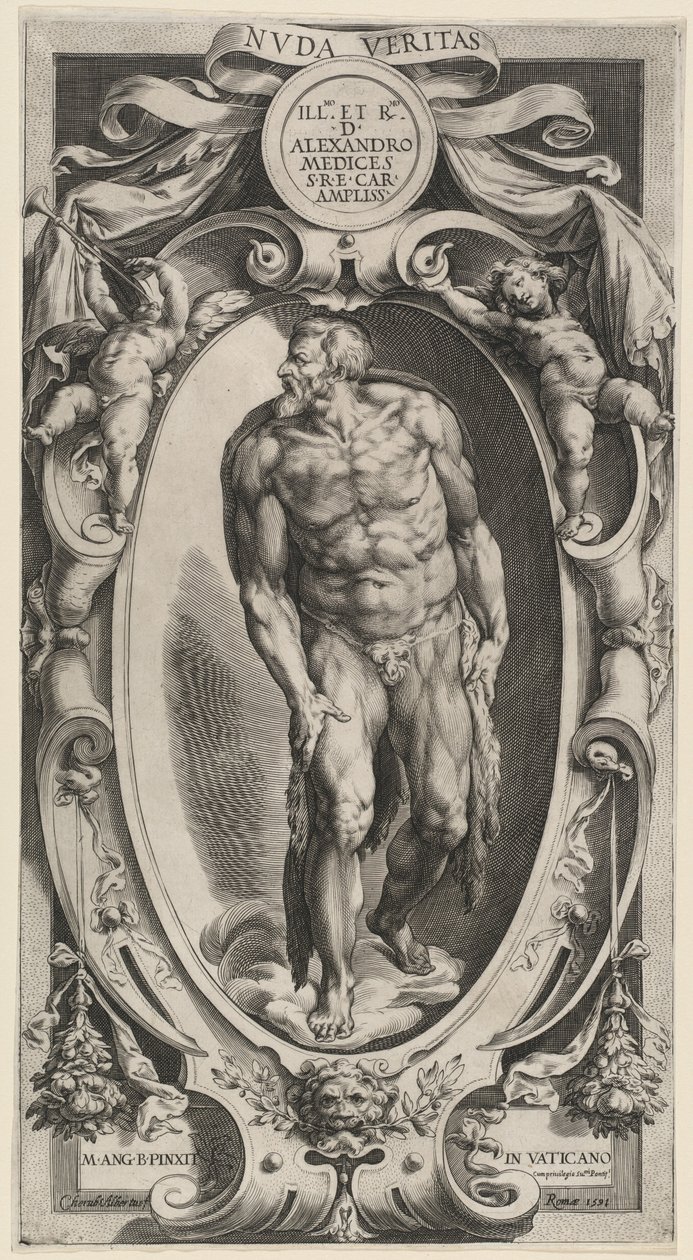 Aziz John the Baptist by Cherubino Alberti after Michelangelo