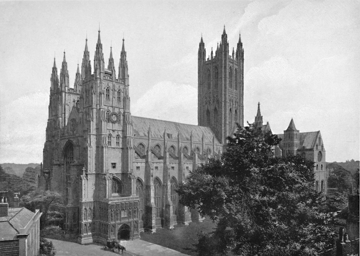 Canterbury Katedrali, c1896 by Chester Vaughan