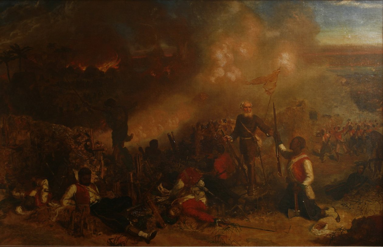 Tubabecelong Savaşı, 1866 by Chevalier Louis William Desanges