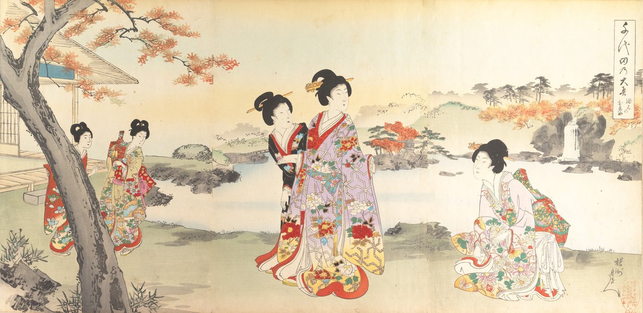 Chiyoda Castle Kadınlar Albümü, 1895., 1895. by Chikanobu Yoshu