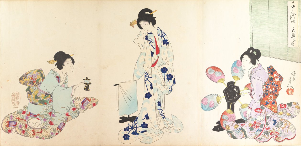 Chiyoda Castle Kadınlar Albümü, 1895., 1895. by Chikanobu Yoshu