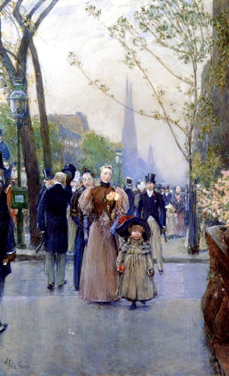 5. Cadde, Pazar by Childe Frederick Hassam