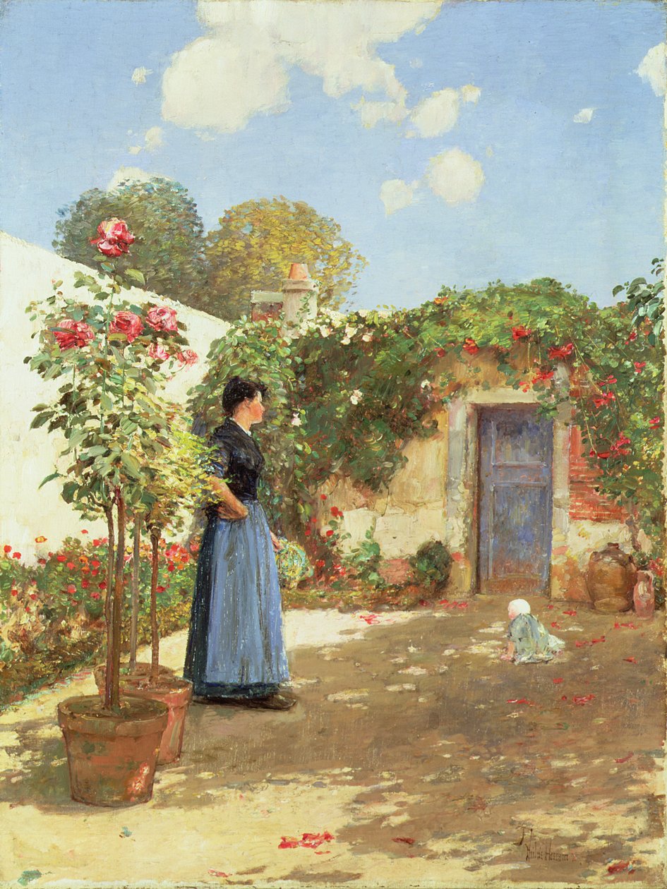 Güneşli Bir Sabah, Villiers-le-Bel by Childe Frederick Hassam