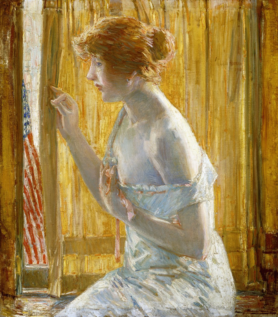 Tarafından yürüyen çocuklar by Childe Frederick Hassam